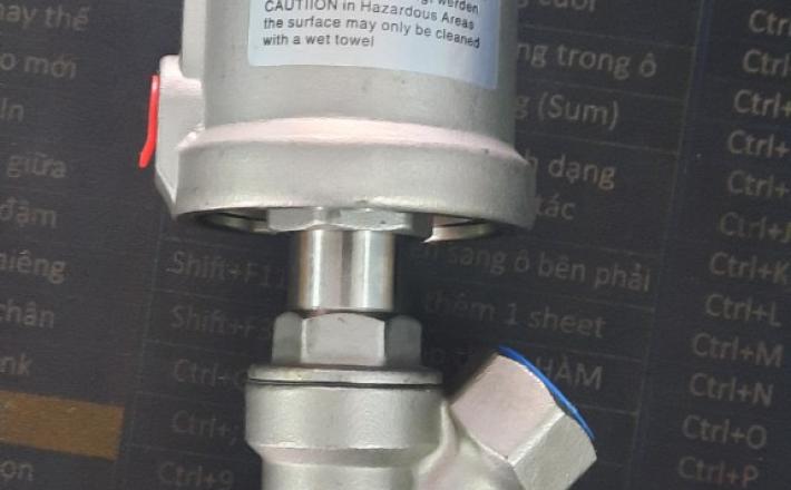 VAN Y XIÊN ĐẦU INOX KHÍ NÉN 